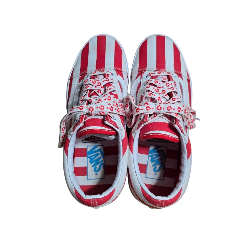 Vans Old Skool Where's Waldo Limited Edition Sneakers, Red/White, W Sz 7.5 M 6 - Picture 7 of 12